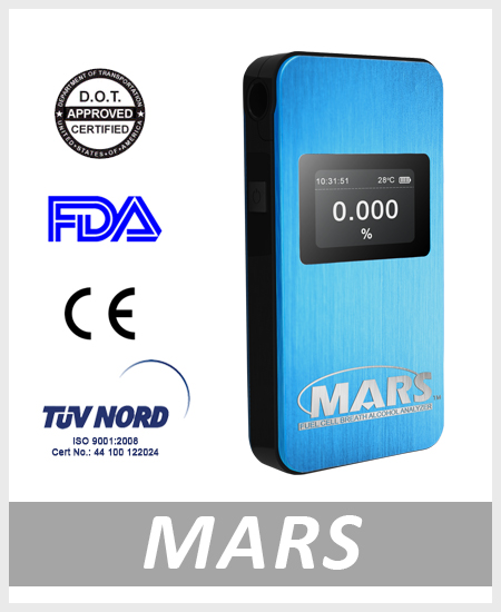 Bluetooth breathalyzer mars